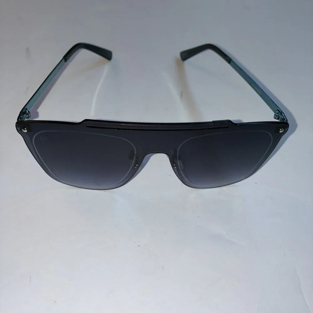 Prive Revaux Shady Business Rimless Blue Gradient Lens Women's Sunglasses